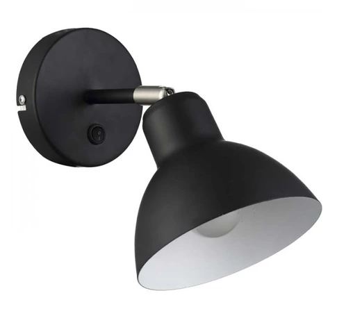 BAROQUE fali lámpa fekete króm 230V E27 28W