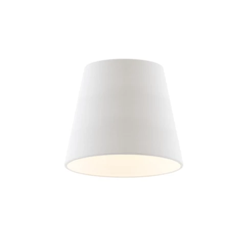 RENDL R13113 NIZZA lámpabúra, univerzális lámpaernyők Polycotton fehér/fehér PVC
