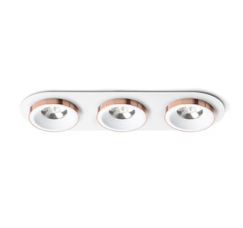 SHARM R III süllyesztett lámpa fehér réz 230V LED 3x10W 24° 3000K
