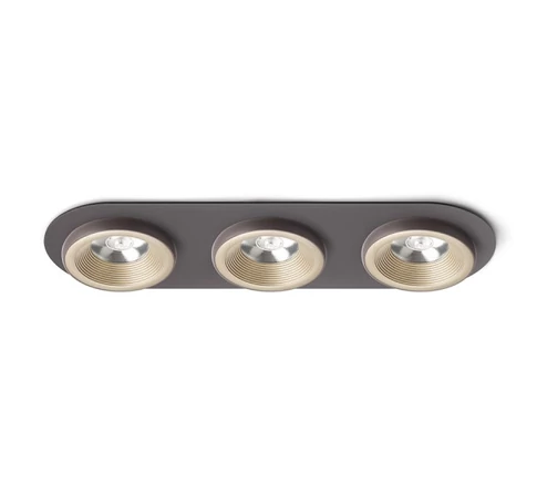 SHARM R III süllyesztett lámpa gyöngyházarany/barna 230V LED 3x10W 24° 3000K