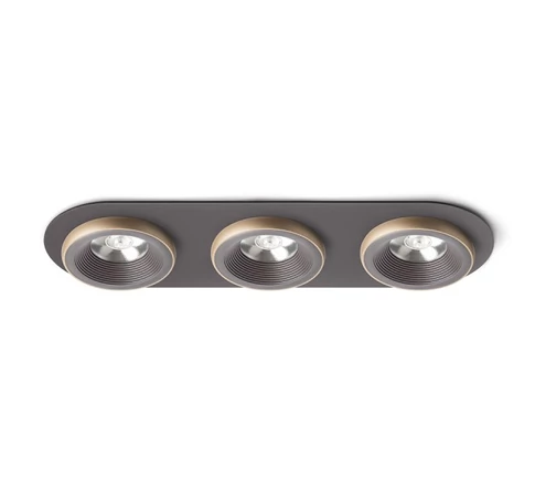 SHARM R III süllyesztett lámpa barna/gyöngyházarany 230V LED 3x10W 24° 3000K