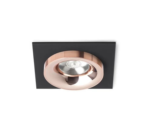 SHARM SQ I süllyesztett lámpa fekete réz/réz 230V LED 10W 24° 3000K