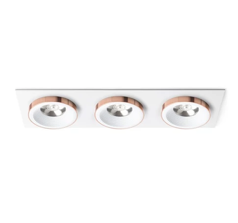 SHARM SQ III süllyesztett lámpa fehér réz 230V LED 3x10W 24° 3000K