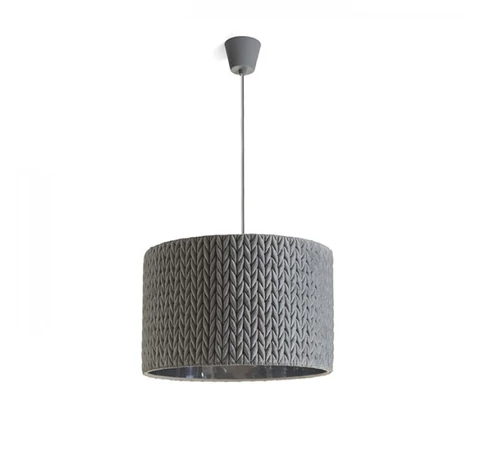 AINO 40 függő lámpa szürke króm 230V E27 28W