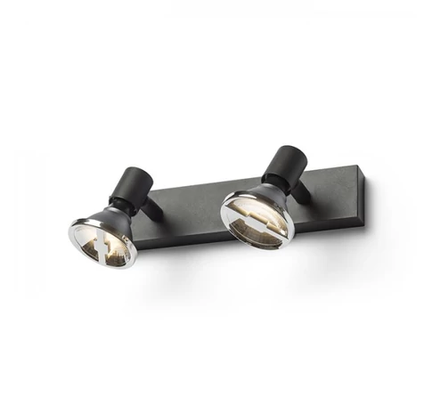 TRICA II fali lámpa fekete 230V GU10 2x25W