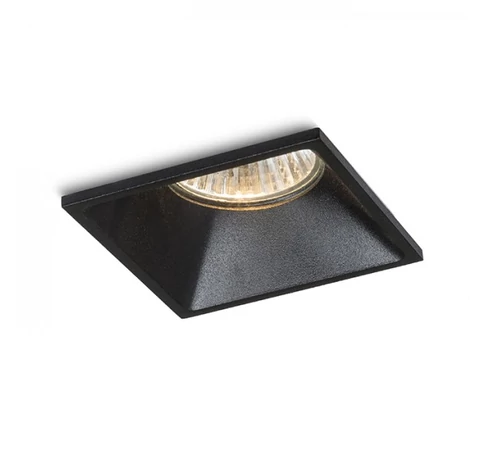ZURI SQ süllyesztett lámpa fekete 230V GU10 35W