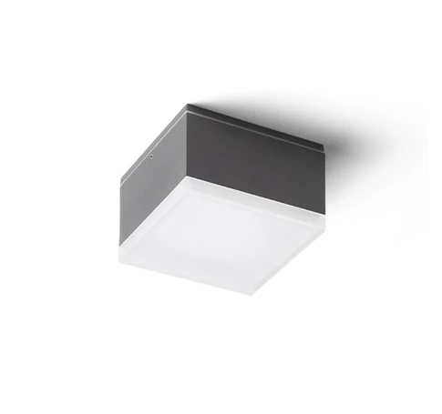 ORIN SQ mennyezeti lámpa antracitszürke szatén akril 230V LED 10W IP54 3000K