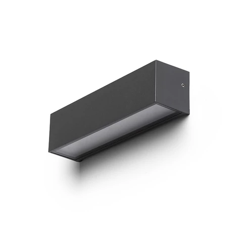 RENDL R13641 CAMARGUE LED kültéri lámpa, fel-le világító IP65 antracit szaténüveg