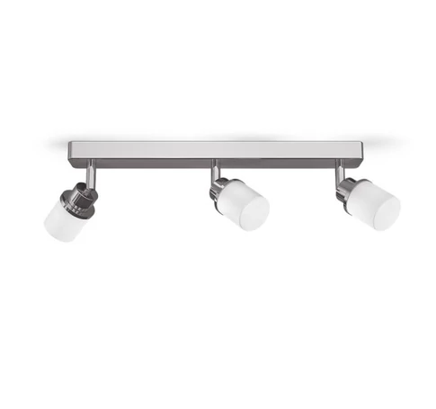LINN III felületre szerelhető opál üveg/króm 230V G9 LED 3x3W IP44