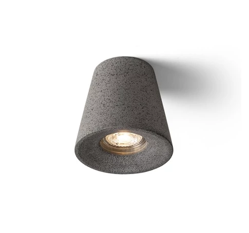 VOLCA mennyezeti lámpa beton/dekor sötét gránit 230V LED GU10 5W