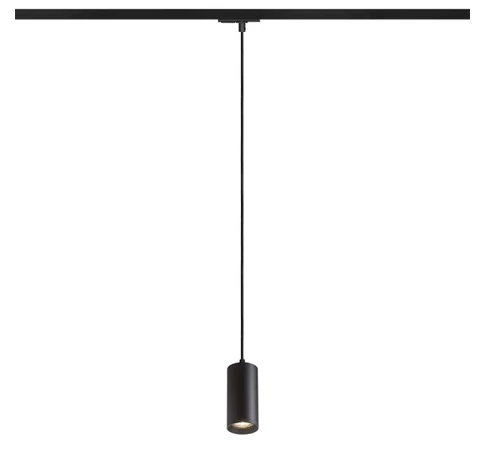 BELENOS egyfázisú áramkörös sínre függő lámpa fekete  230V LED GU10 9W