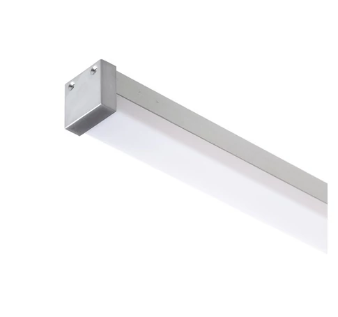 LED PROFILE D felületre szerelhető 1m  alumínium/tej akril