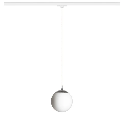RENDL R13967 LUNA Háromáramkörös rendszerek, 3Á függőlámpák opálüveg/króm