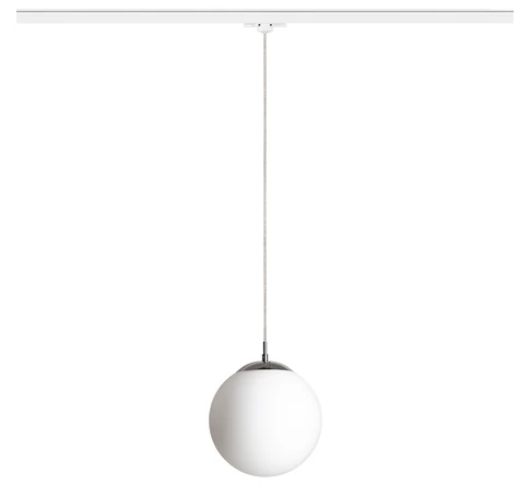 RENDL R13968 LUNA Háromáramkörös rendszerek, 3Á függőlámpák opálüveg/króm