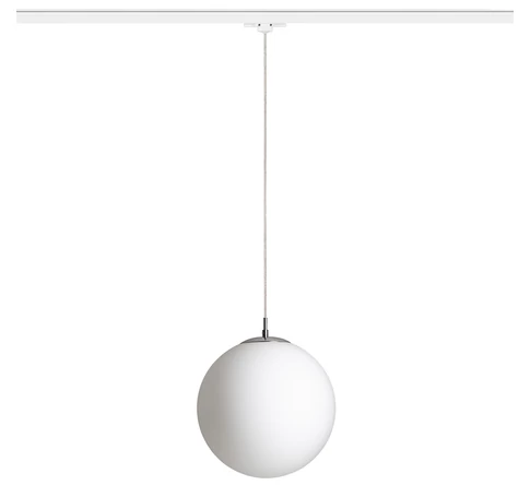RENDL R13969 LUNA Háromáramkörös rendszerek, 3Á függőlámpák opálüveg/króm