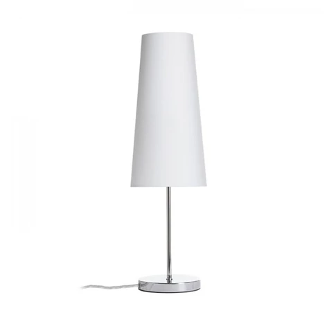 NYC/CONNY 15/30 asztali lámpa Monaco galamb szürke/ezüst PVC/nikkel 230V LED E27 7W