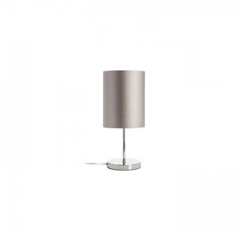 NYC/RON 15/20 asztali lámpa Monaco galamb szürke/ezüst PVC/króm 230V LED E27 7W