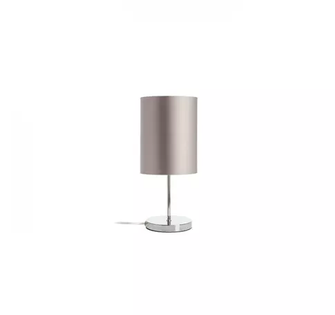 NYC/RON 15/20 asztali lámpa Monaco galamb szürke/ezüst PVC/nikkel 230V LED E27 7W