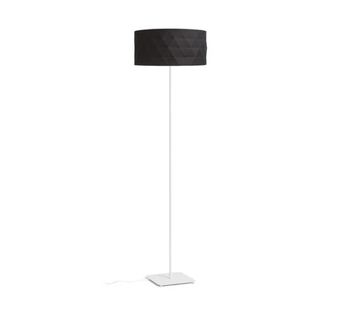 CORTINA/JAKARANDA állólámpa fekete/fehér textil/fém 230V LED E27 11W