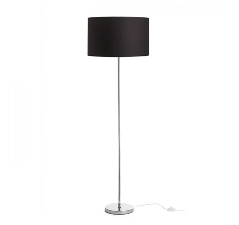 NYC/RON 40/25 állólámpa Polycotton fekete/króm 230V LED E27 11W