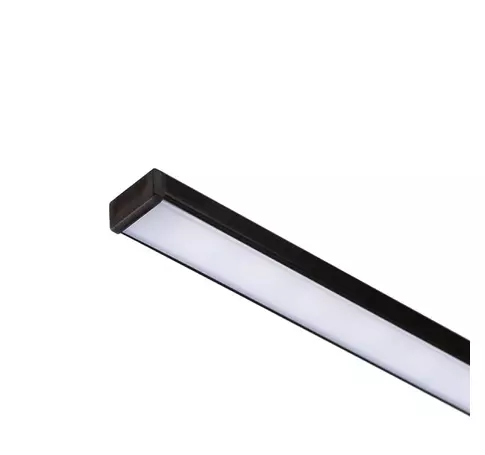 LED PROFILE G felületre szerelhető 1m fekete matt akrilát/alumínium