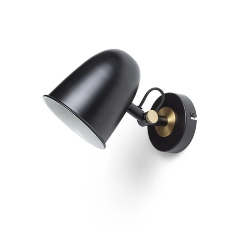 DANNY fali lámpa fekete sárgaréz 230V LED E14 5W