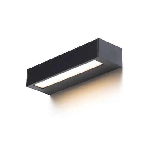 ASTER 25 fali lámpa fekete tej akril 230V LED 2x6W IP65 3000K