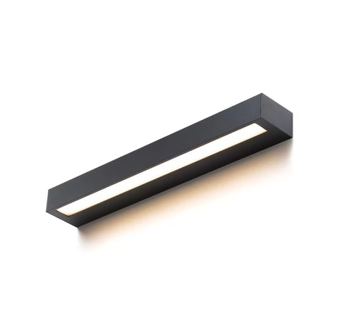 ASTER 50 fali lámpa fekete tej akril 230V LED 2x10W IP65 3000K