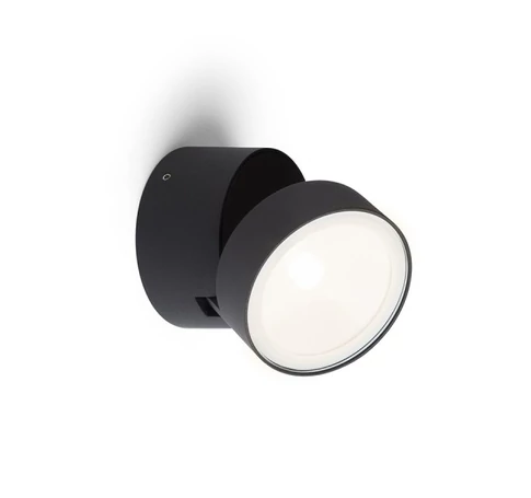 FLAVIO R felületre szerelhető fekete 230V LED 6W 110° IP54 3000K