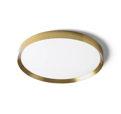 RENDL R14310 SOLEN LED felületre szerelhető lámpatest, kör alakú szálcsiszolt sárgaréz