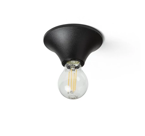 BOY mennyezeti lámpa fekete műanyag 230V LED E27 11W IP44