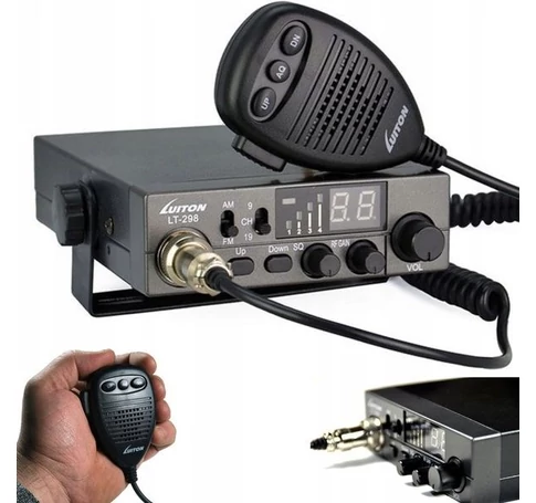 Luiton LT-298 ASQ AM/FM CB Radio Cigarette Lighter Plug Black