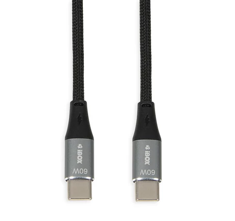 iBOX IKUTC USB-C cable 60W 2m Black