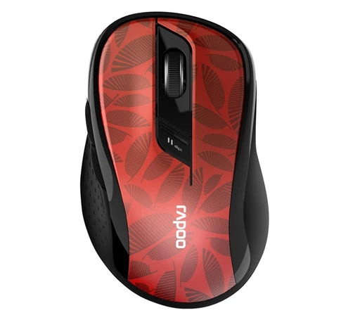 RAPOO 184543, MULTIMODE "M500" BLUETOOTH + 2,4GHZ OPTIKAI EGÉR, PIROS