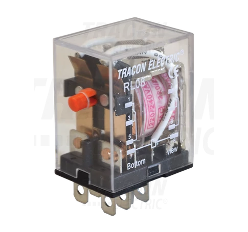 Miniatűr teljesítmény relé  24V AC / 2×CO (10A, 230V AC / 28V DC)