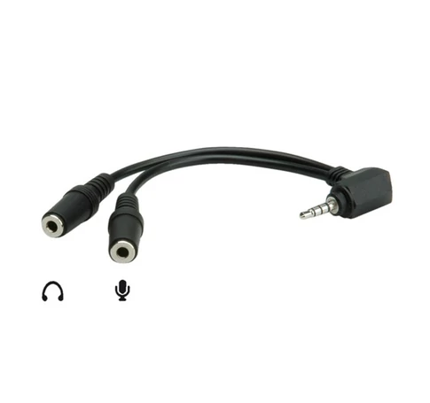 ROLINE Kábel Audio 4 pólusú 3,5mm Jack elosztó