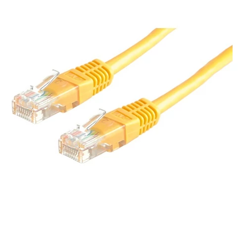 ROLINE Patch kábel, UTP, CAT5e, 3m, sárga