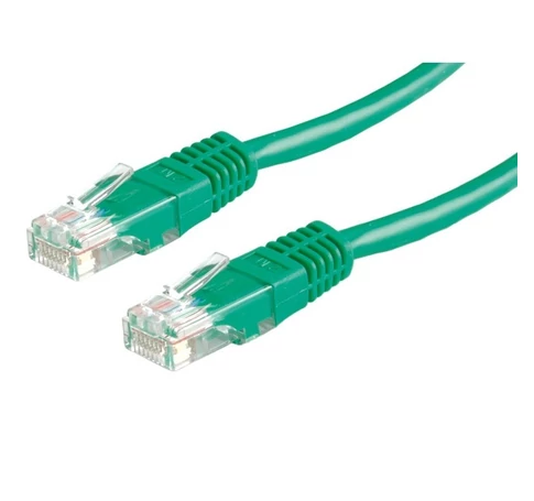 ROLINE Patch kábel, UTP, CAT5e, 3m, zöld