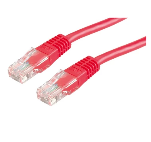 ROLINE Patch kábel, UTP, CAT5e, 5m, piros