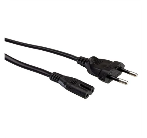 ROLINE Tápkábel Hálózati, Europlug - C7, 5m, fekete