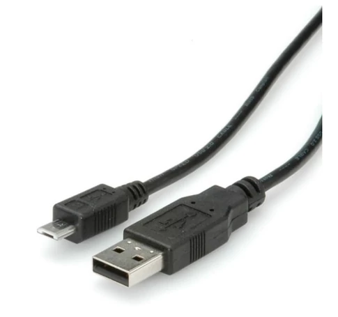 ROLINE kábel USB A Male to MicroUSB B Male 0,8m