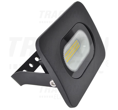 LED fényvető beépített bekötődobozzal (kábel nélkül),fekete  220-240V AC, 20W, 4000K, IP65, 1600lm, EEI=G