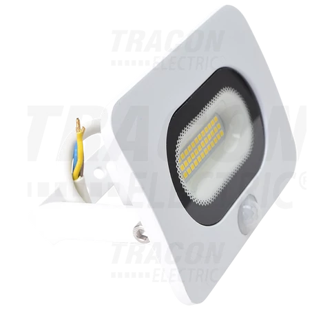 SMD fényvető mozgásérzékelővel, fehér  20W, 4000K, IP65, 220-240V AC, 1600lm, 110°, 3-10m, EEI=G