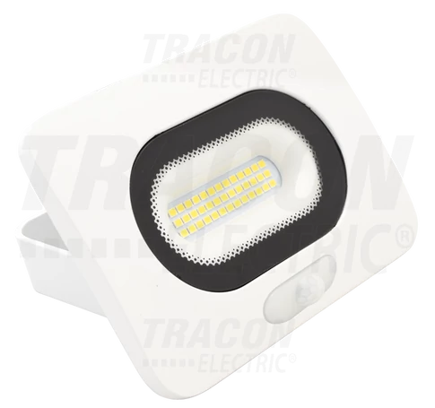 SMD fényvető mozgásérzékelővel, fehér  10W, 4000K, IP65, 220-240V AC, 800lm, 110°, 3-10m, EEI=G