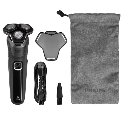 Philips SHAVER Series 5000 S5887/10 Wet and dry electric shaver and soft pouch