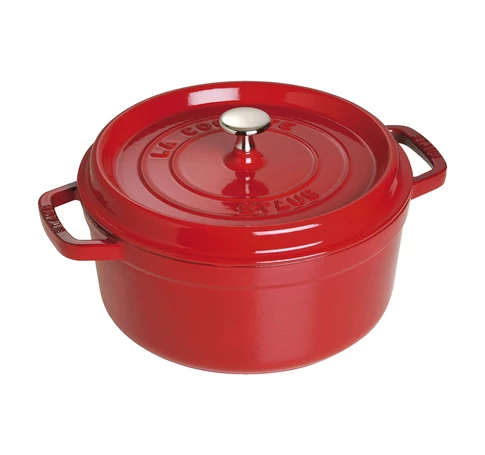 Staub Round Cast Iron Pot - 3.8 ltr, Red