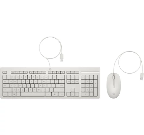 HP 225 Wired Mouse and Keyboard Combo White