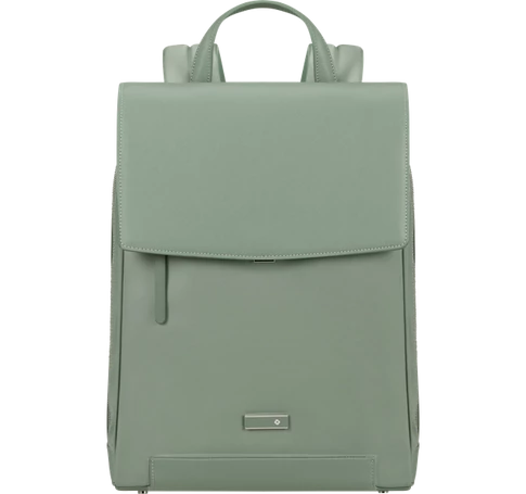 SAMSONITE Notebook hátizsák 147735-6391, ZALIA 3.0 BACKPACK W/FLAP 14.1" MINERAL GREEN