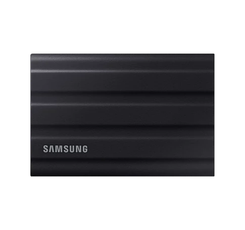 SAMSUNG Hordozható SSD T7 Shield, USB 3.2 Gen.2 (10Gbps), 2TB, Fekete