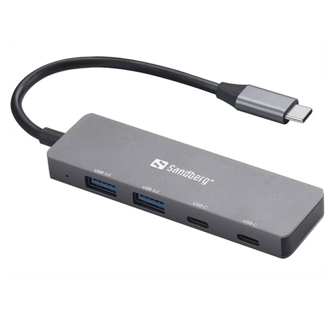 SANDBERG Hub és elosztó, USB-C to 2xUSB-A + 2xUSB-C Hub